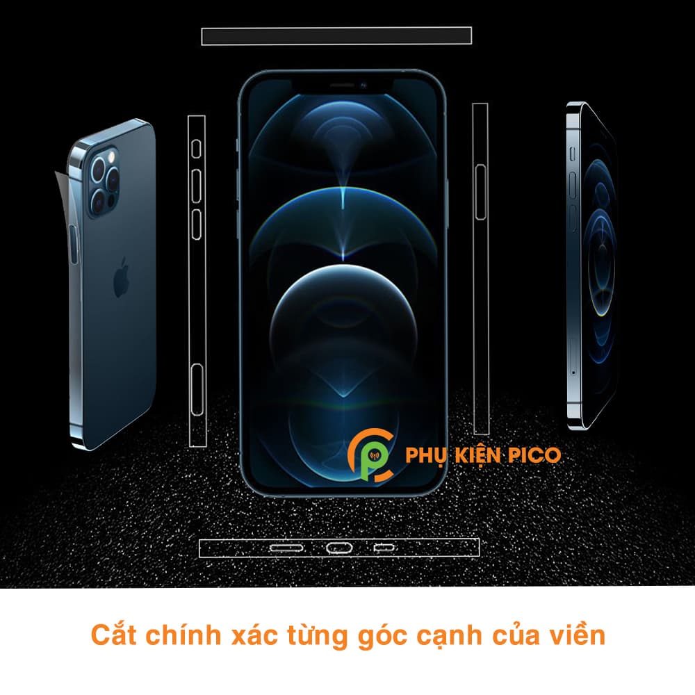 Dán viền Iphone 12 Pro Max trong suốt PPF tự phục hồi vết xước chính hãng Gor - 7