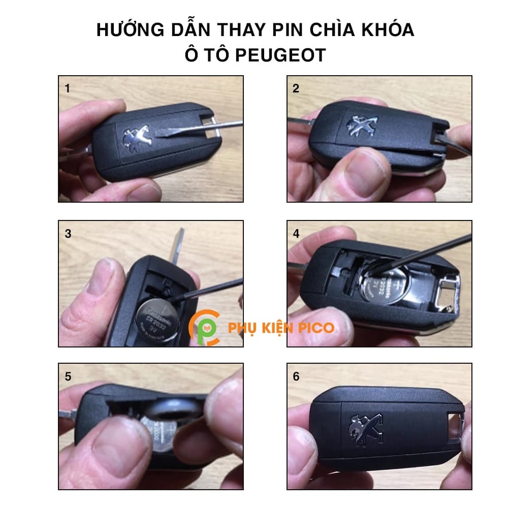 Pin chìa khóa ô tô Peugeot RCZ chính hãng sản xuất theo công nghệ Nhật Bản – Pin chìa khóa Peugeot RCZ - 7