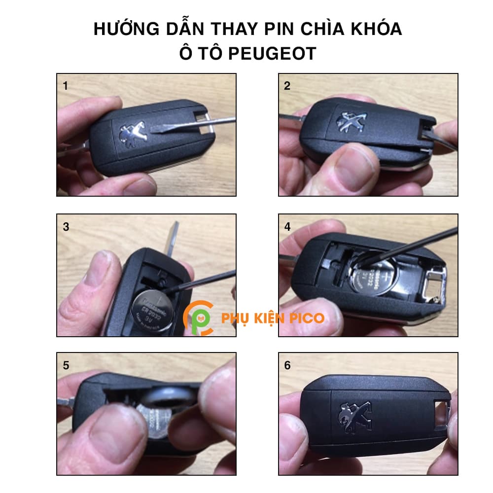 Pin chìa khóa ô tô Peugeot 208 chính hãng sản xuất theo công nghệ Nhật Bản – Pin chìa khóa Peugeot 208 - 9