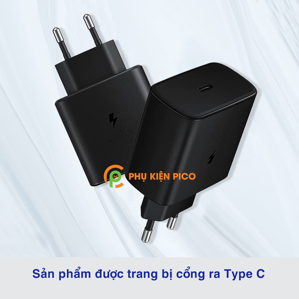 Củ sạc siêu nhanh 45W cho Samsung S21 5G cổng Type C chính hãng hỗ trợ sạc nhanh Super Fast Charger - 6