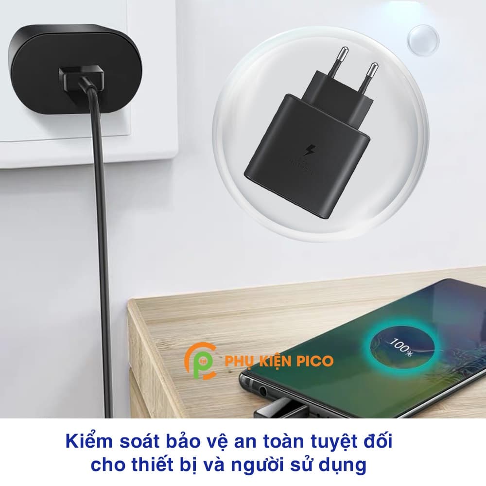 Củ sạc siêu nhanh 45W cho Samsung S21 Plus 5G cổng Type C chính hãng hỗ trợ sạc nhanh Super Fast Charger - 6