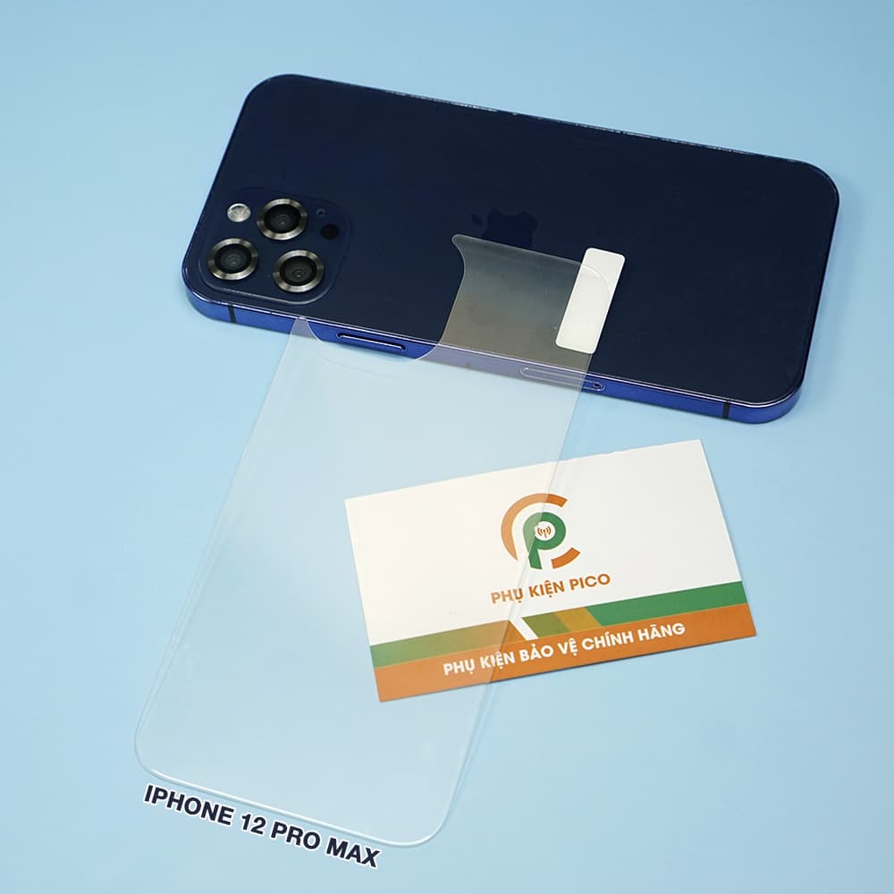 Kính cường lực lưng Iphone 12 full mặt lưng trong suốt - 5