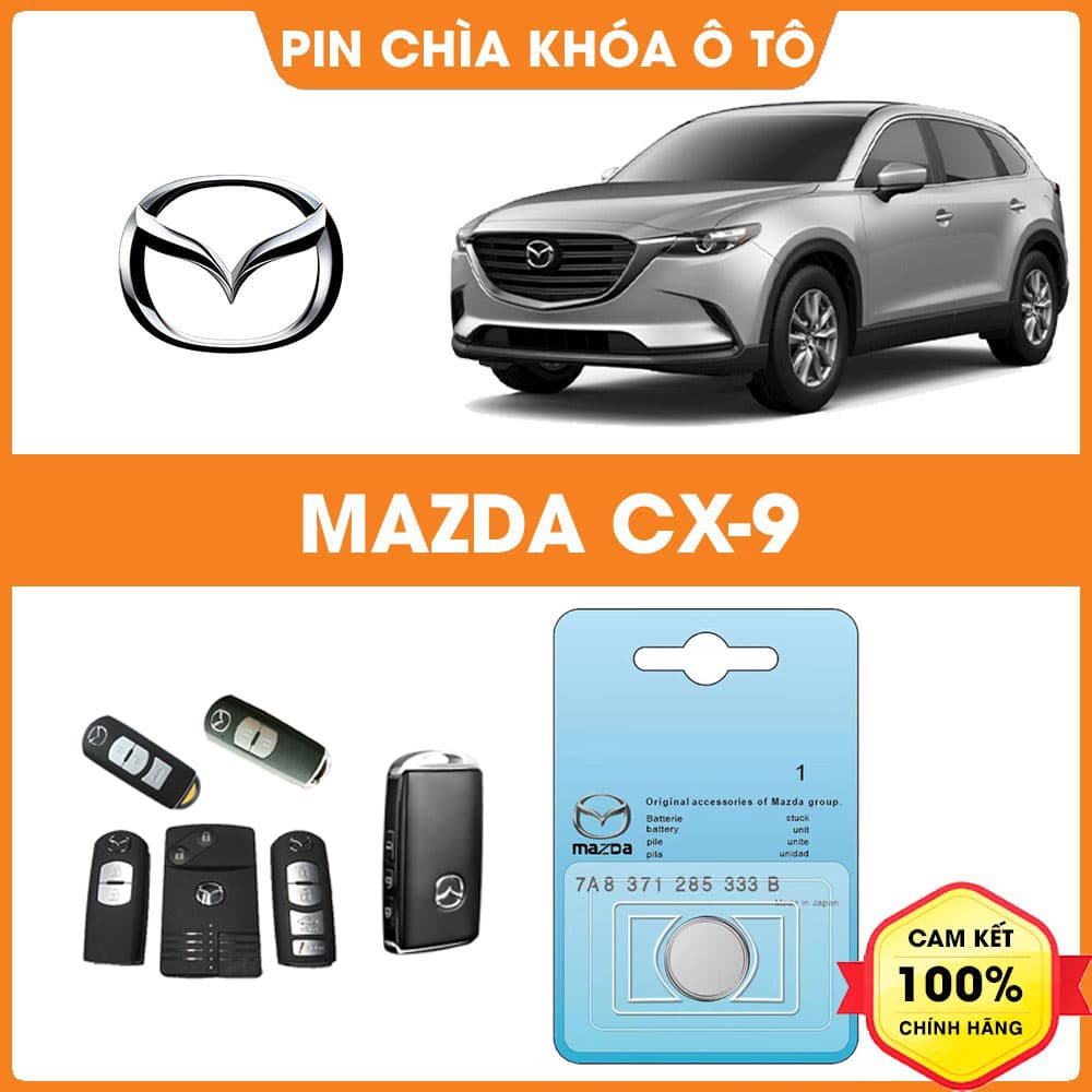 Pin chìa khóa ô tô Mazda CX-9 chính hãng sản xuất theo công nghệ Nhật Bản – Pin chìa khóa Mazda CX-9