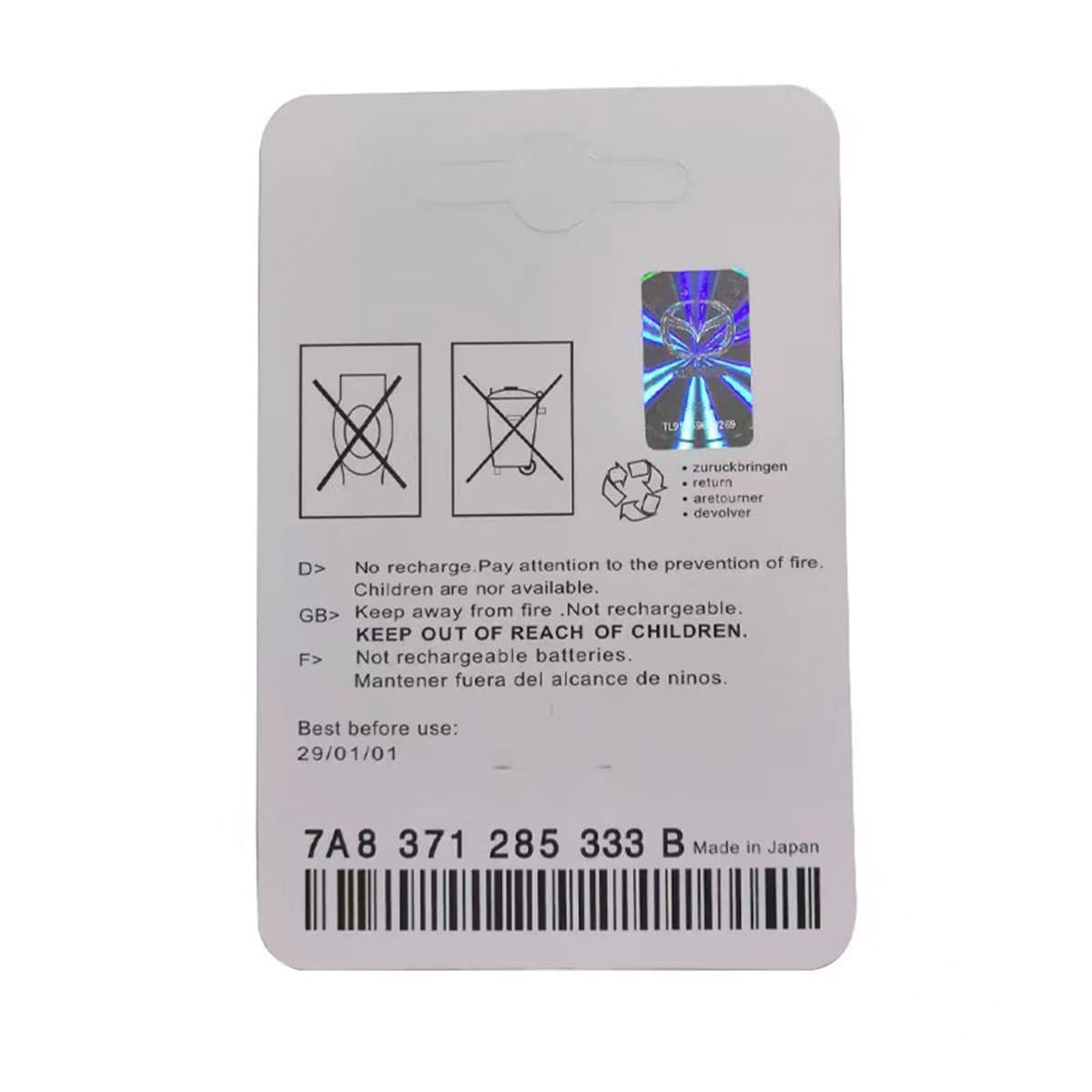 Pin chìa khóa ô tô Mazda 2, 3, 6, CX5 chính hãng Mazda - 4