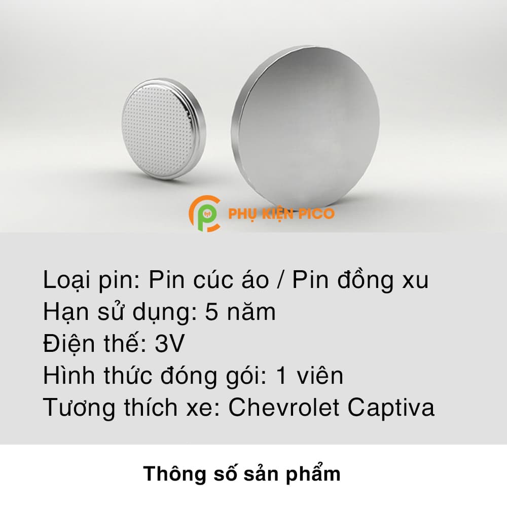 Pin chìa khóa ô tô Chevrolet Corvette chính hãng sản xuất theo công nghệ Nhật Bản – Pin chìa khóa Chevrolet Corvette - 2