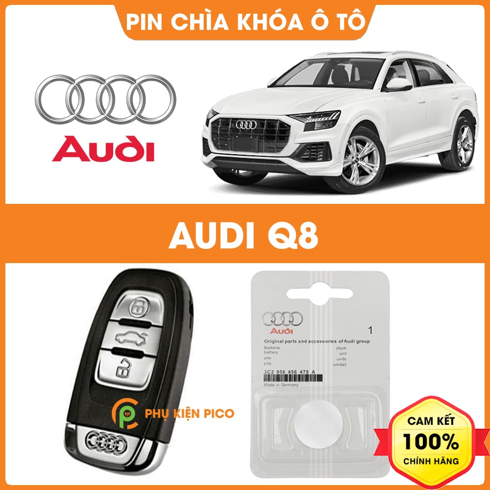Pin chìa khóa ô tô Audi Q8 chính hãng sản xuất theo công nghệ Nhật Bản – Pin chìa khóa Audi Q8