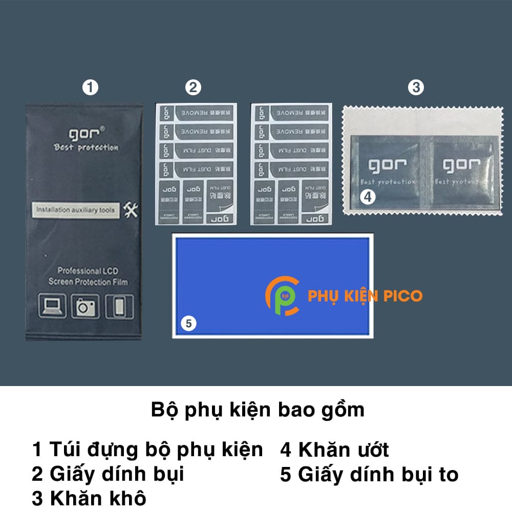 Kính cường lực Xiaomi Redmi K40 full màn hình chính hãng Gor - 6