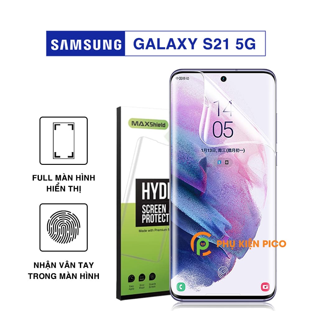 Dán màn hình Samsung Galaxy S21 5G chính hãng Maxshield