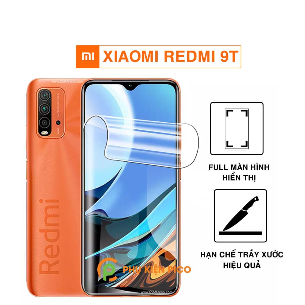 Dán màn hình Xiaomi Redmi 9T full màn dẻo trong suốt PPF tự phục hồi vết xước