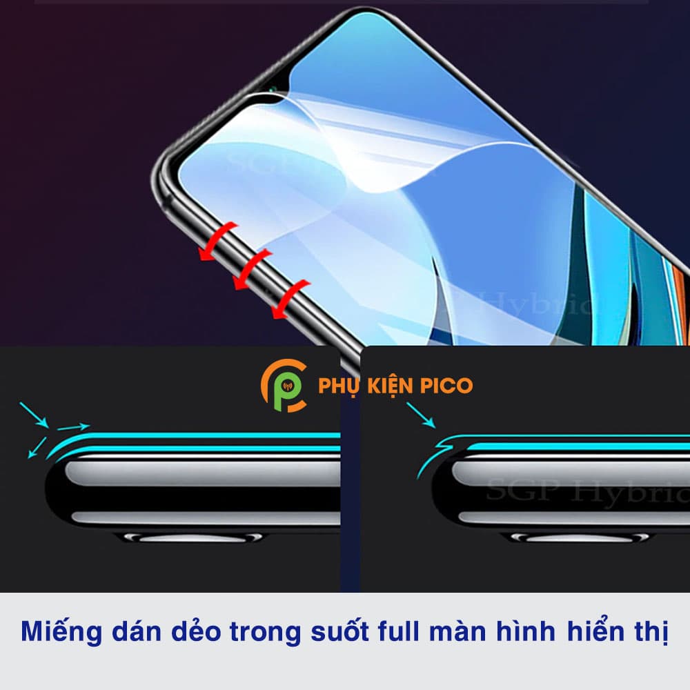 Dán màn hình Xiaomi Redmi 9T full màn dẻo trong suốt PPF tự phục hồi vết xước - 4