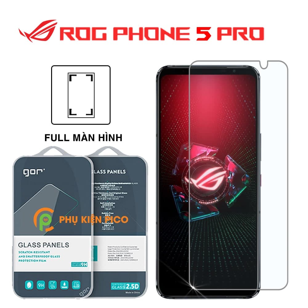 Kính cường lực Asus Rog Phone 5 Pro full màn hình chính hãng Gor