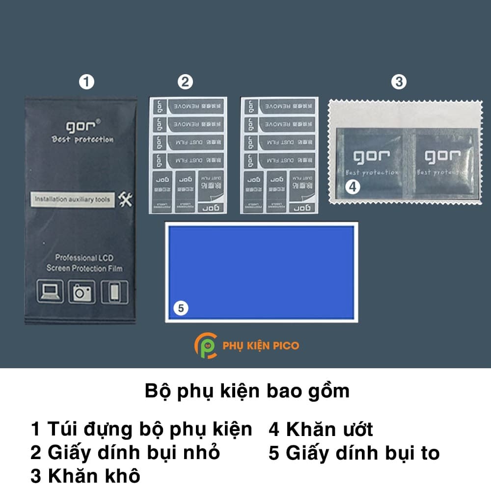Kính cường lực Xiaomi Poco X3 Pro full màn hình chính hãng Gor - 5