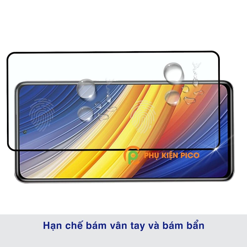 Kính cường lực Xiaomi Poco X3 Pro full màn hình viền đen siêu mỏng Monqiqi - 6