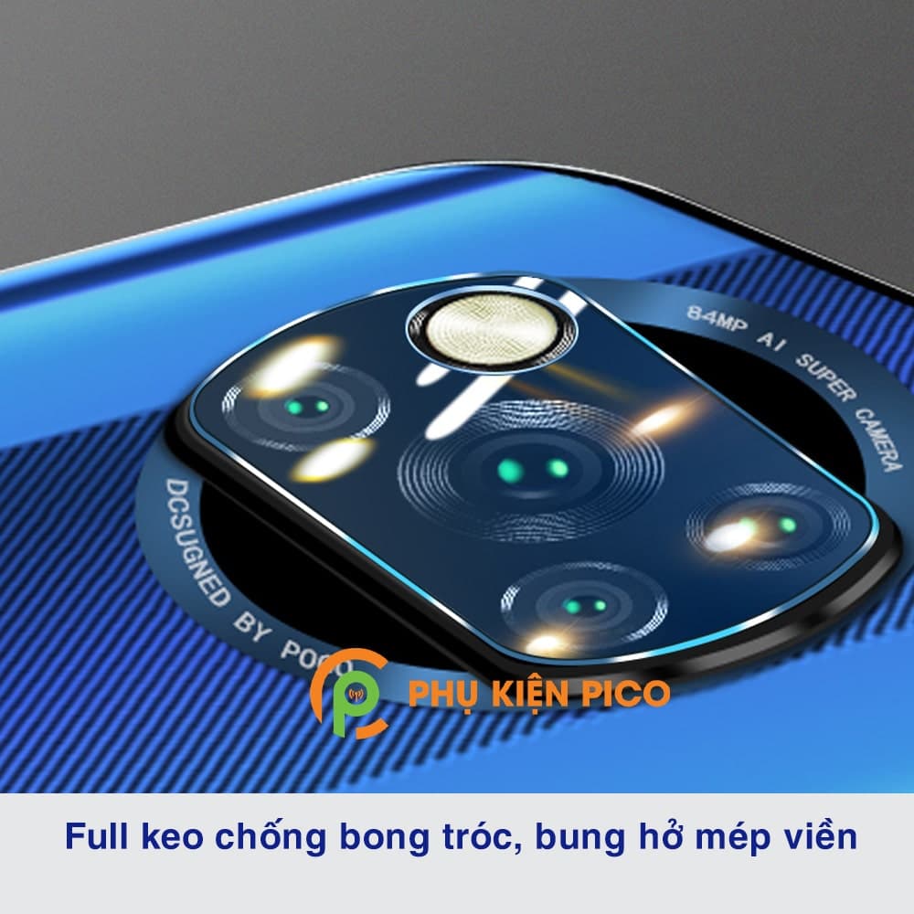Cường lực camera Xiaomi Poco X3 Pro độ cứng 9H trong suốt - 6