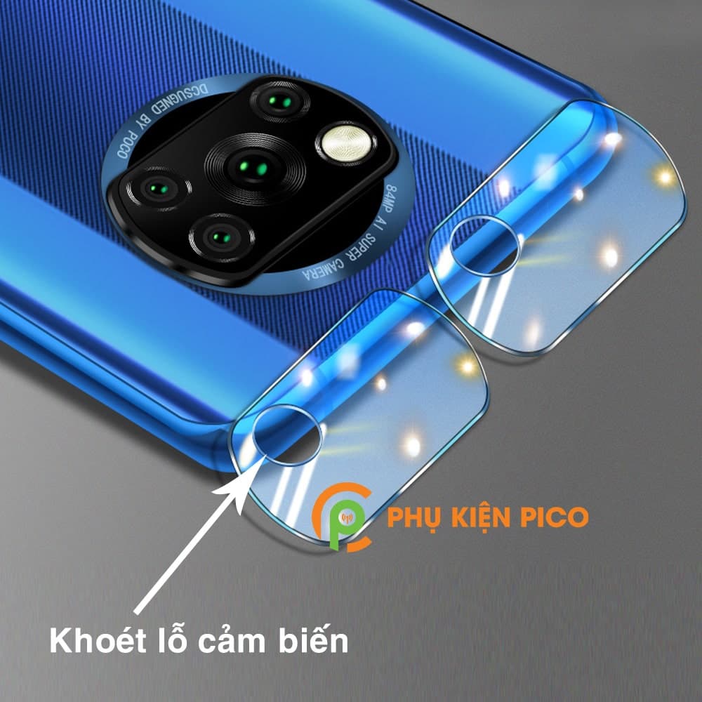 Cường lực camera Xiaomi Poco X3 Pro độ cứng 9H trong suốt - 3