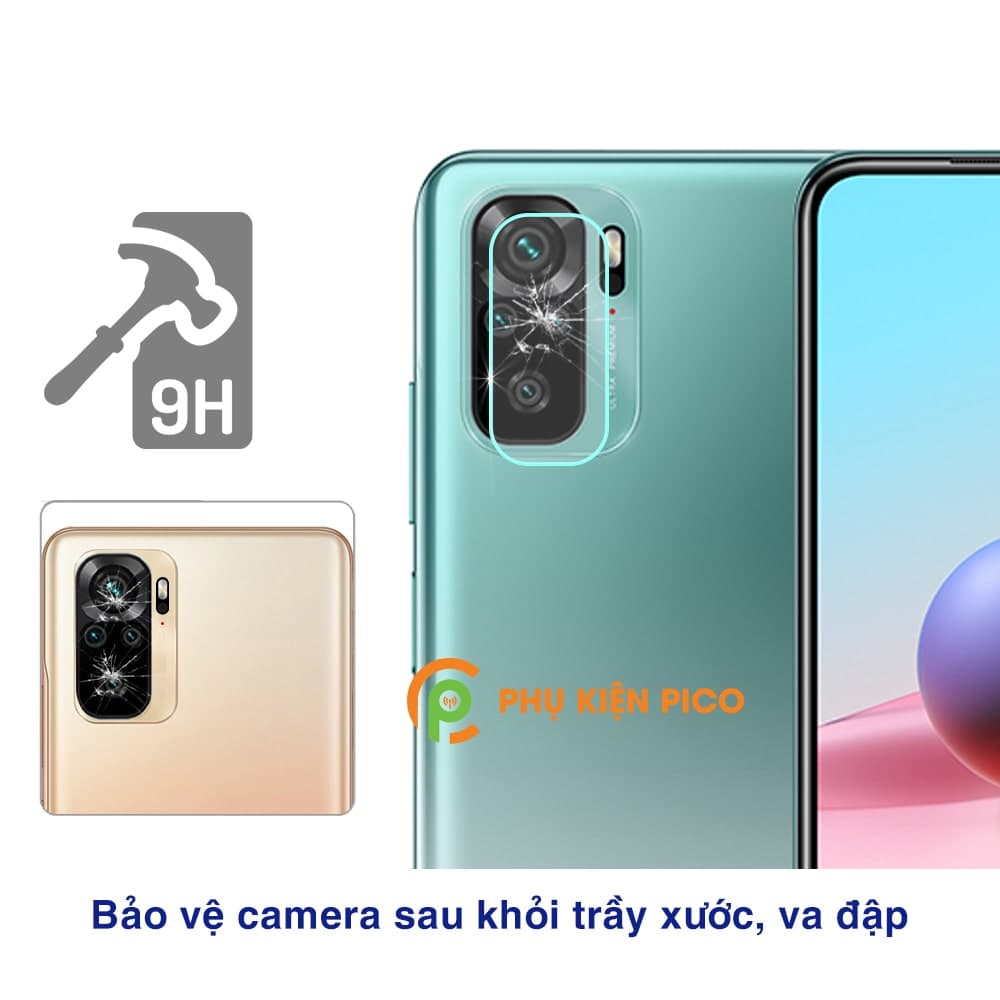 Cường lực camera Xiaomi Redmi Note 10 độ cứng 9H trong suốt - 6