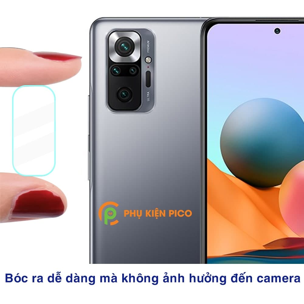 Cường lực camera Xiaomi Redmi Note 10 độ cứng 9H trong suốt - 3