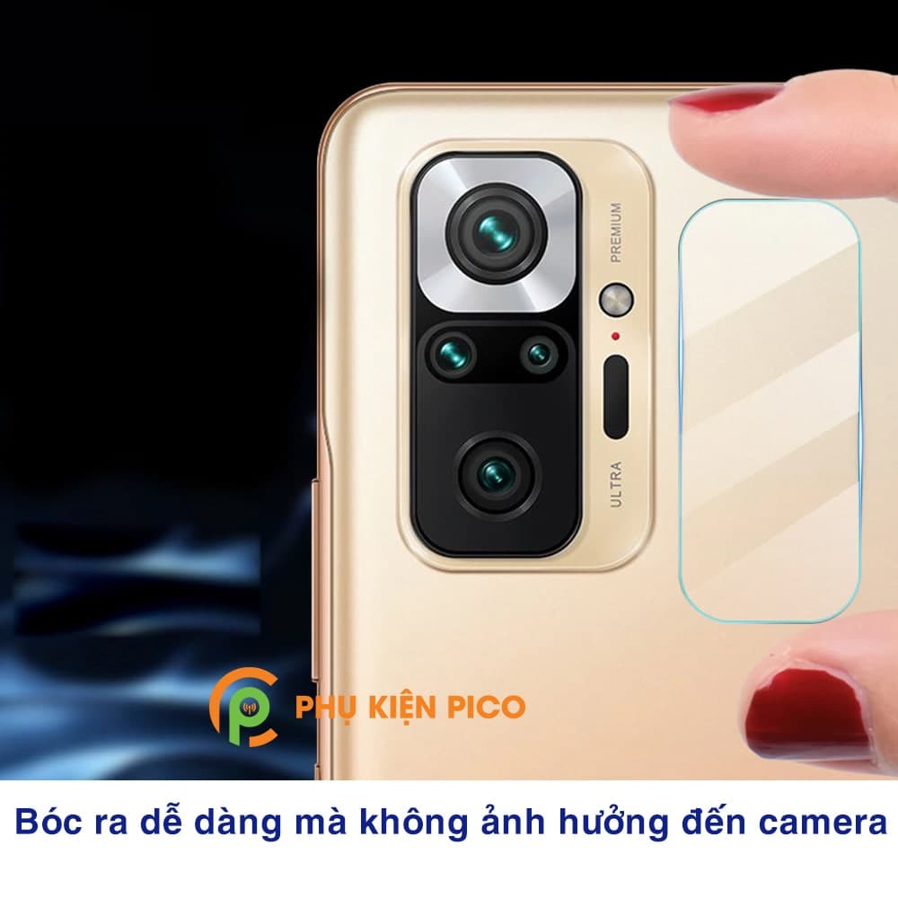 Cường lực camera Xiaomi Redmi Note 10 Pro độ cứng 9H trong suốt - 4