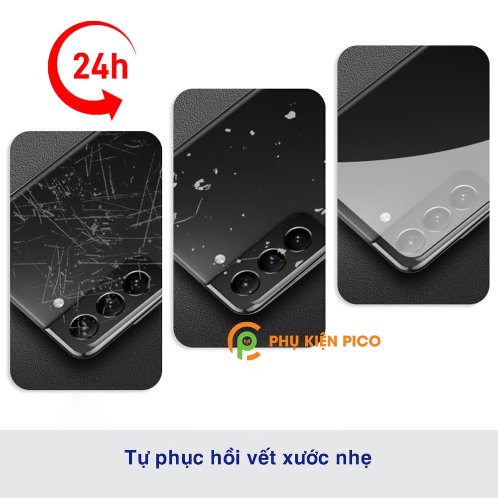 Dán lưng Samsung Galaxy S21 5G full viền dẻo trong suốt - 7