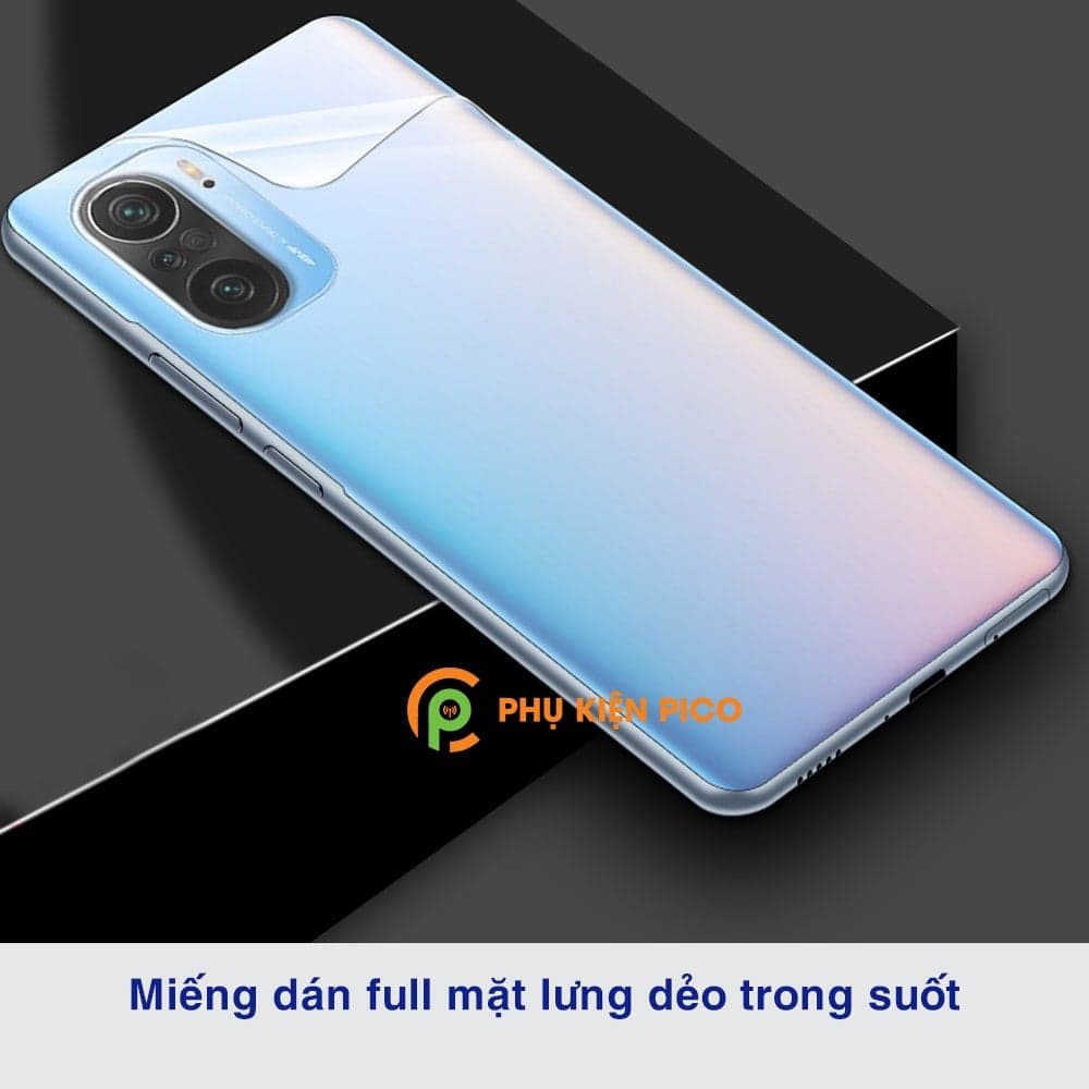 Dán lưng Xiaomi Poco F3 full mặt lưng dẻo trong suốt - 3
