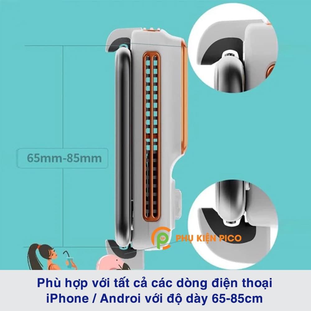 Quạt tản nhiệt điện thoại có sò lạnh chính hãng Memo DL03 hỗ trợ cổng sạc Type C - 7