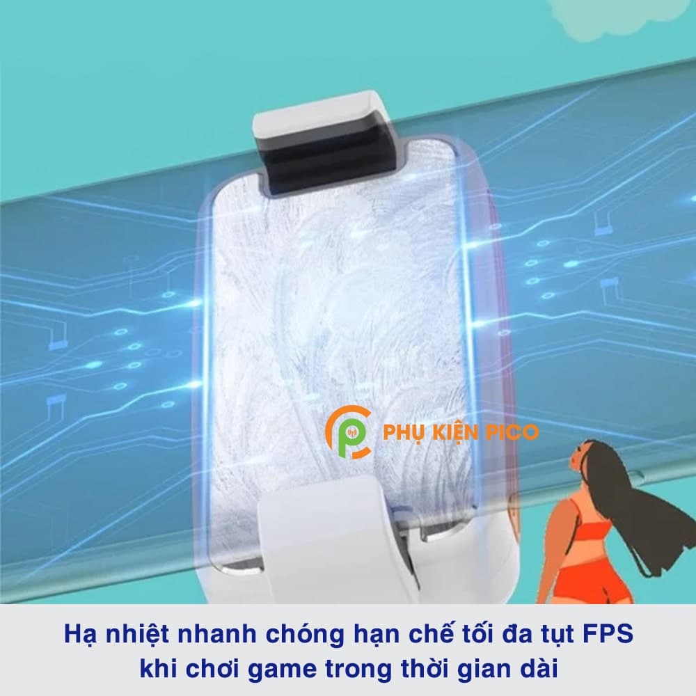 Quạt tản nhiệt điện thoại có sò lạnh chính hãng Memo DL03 hỗ trợ cổng sạc Type C - 5
