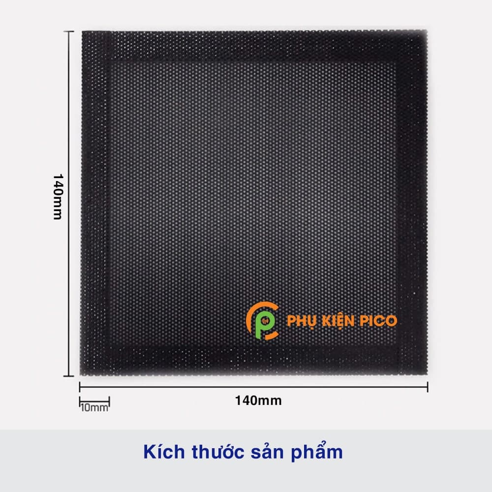 Tấm lưới chắn lọc bụi từ tính quạt máy tính kích thước 14x14cm - 7
