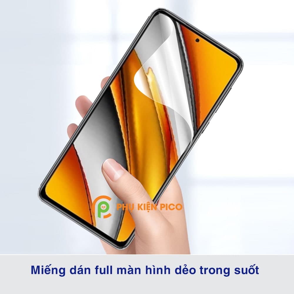Dán màn hình Xiaomi Poco F3 full màn dẻo trong suốt - 7