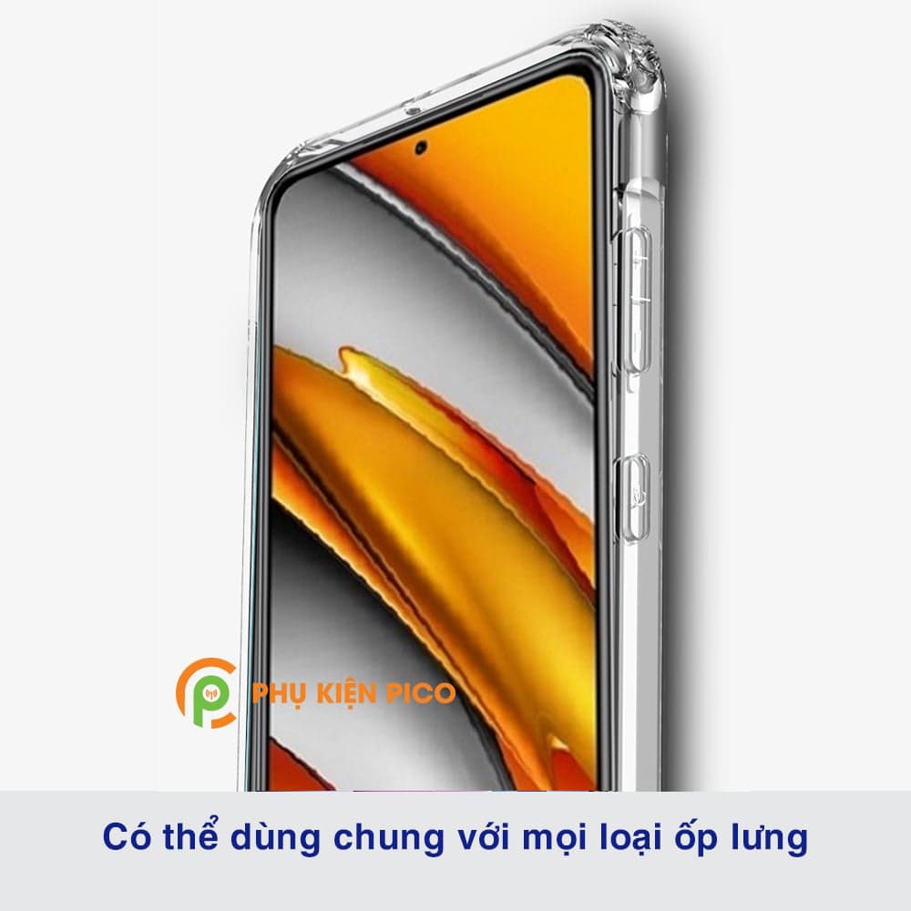 Dán màn hình Xiaomi Poco F3 full màn dẻo trong suốt - 4