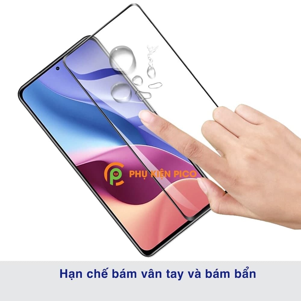 Cường lực Xiaomi Redmi K40 full màn hình viền đen siêu mỏng Monqiqi - 7