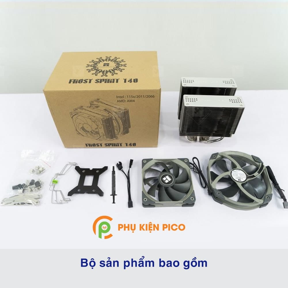 Quạt tản nhiệt CPU chính hãng Thermalright Frost Spirit FS140 4 ống mạ Nickel, tản tháp 2 quạt - 2