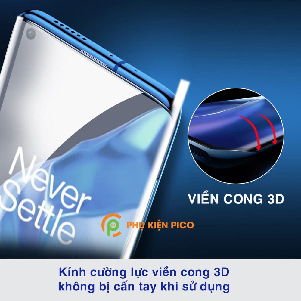Kính cường lực Oneplus 9 Pro viền đen siêu mỏng full keo full màn hình - 8