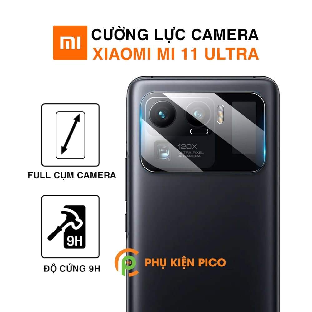 Cường lực camera Xiaomi Mi 11 Ultra độ cứng 9H trong suốt
