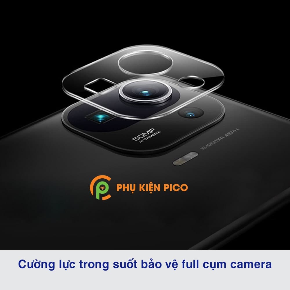 Cường lực camera Xiaomi Mi 11 Pro độ cứng 9H trong suốt - 5
