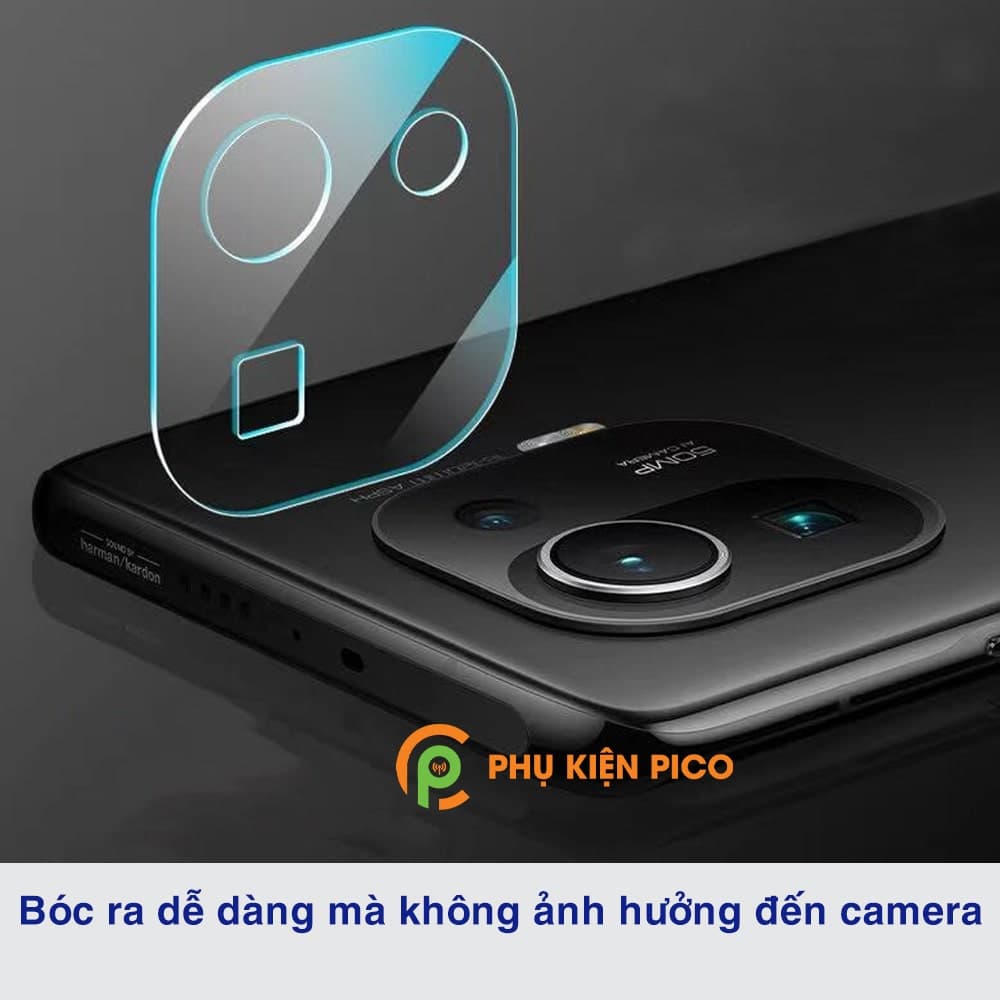 Cường lực camera Xiaomi Mi 11 Pro độ cứng 9H trong suốt - 3