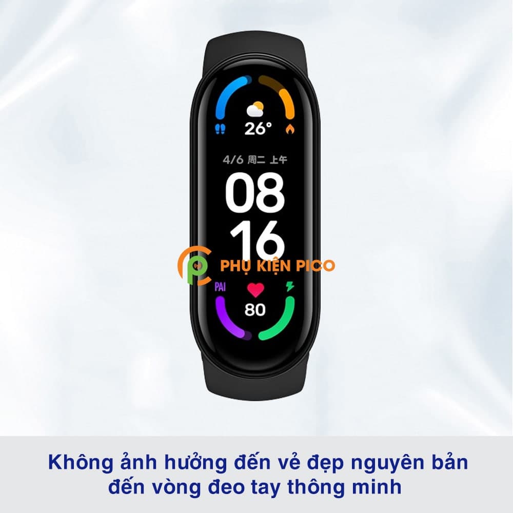 Dán màn hình Mi Band 6 full màn hình dẻo trong suốt - 4