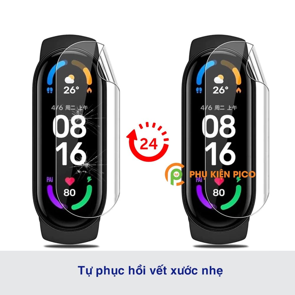 Dán màn hình Mi Band 6 full màn hình dẻo trong suốt - 2