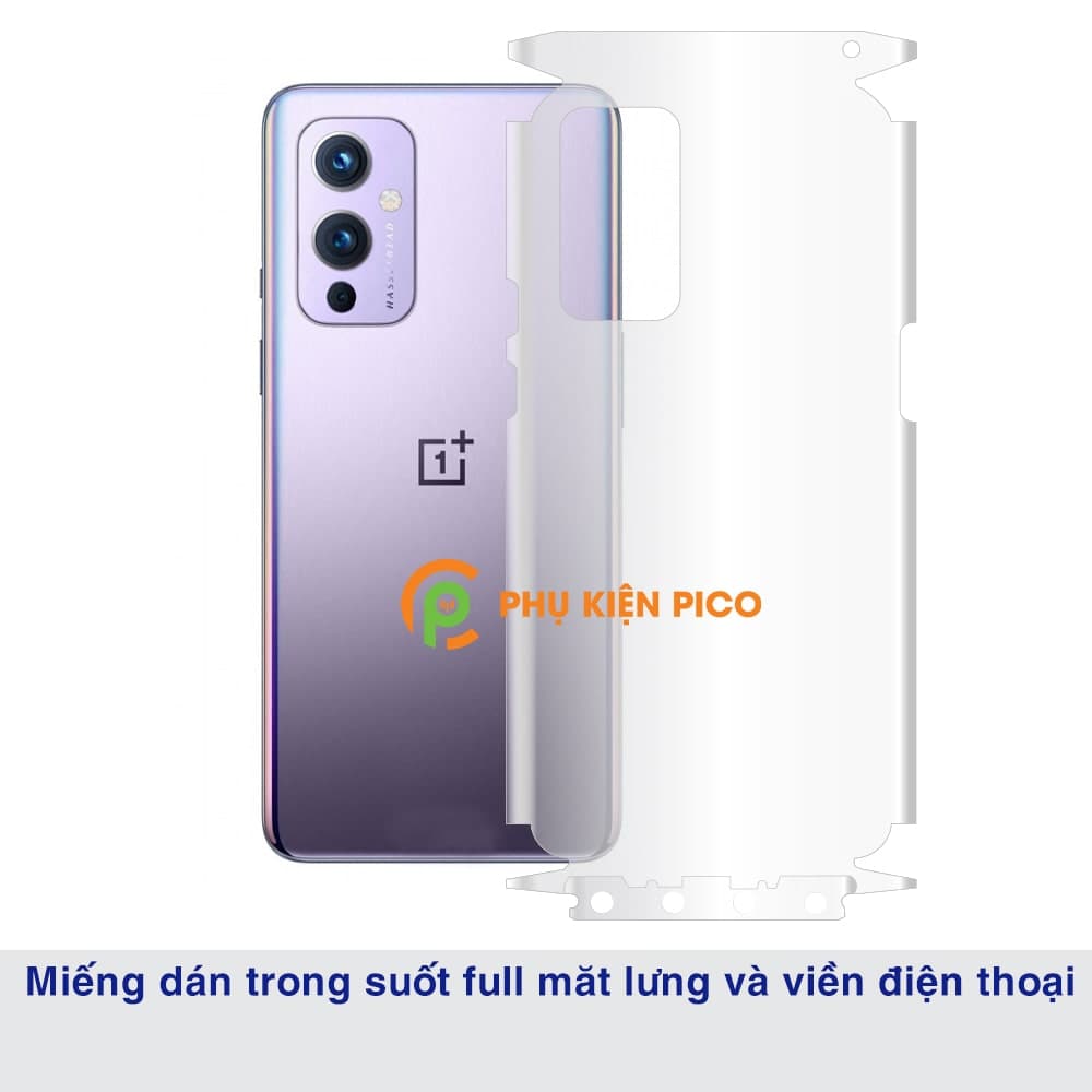Dán lưng Oneplus 9 full mặt lưng full viền PPF dẻo trong suốt - 6