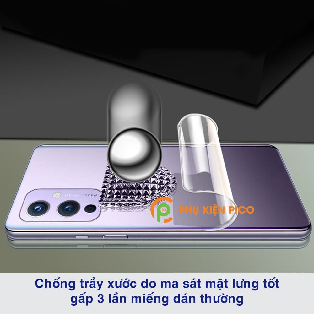 Dán lưng Oneplus 9 full mặt lưng full viền PPF dẻo trong suốt - 5