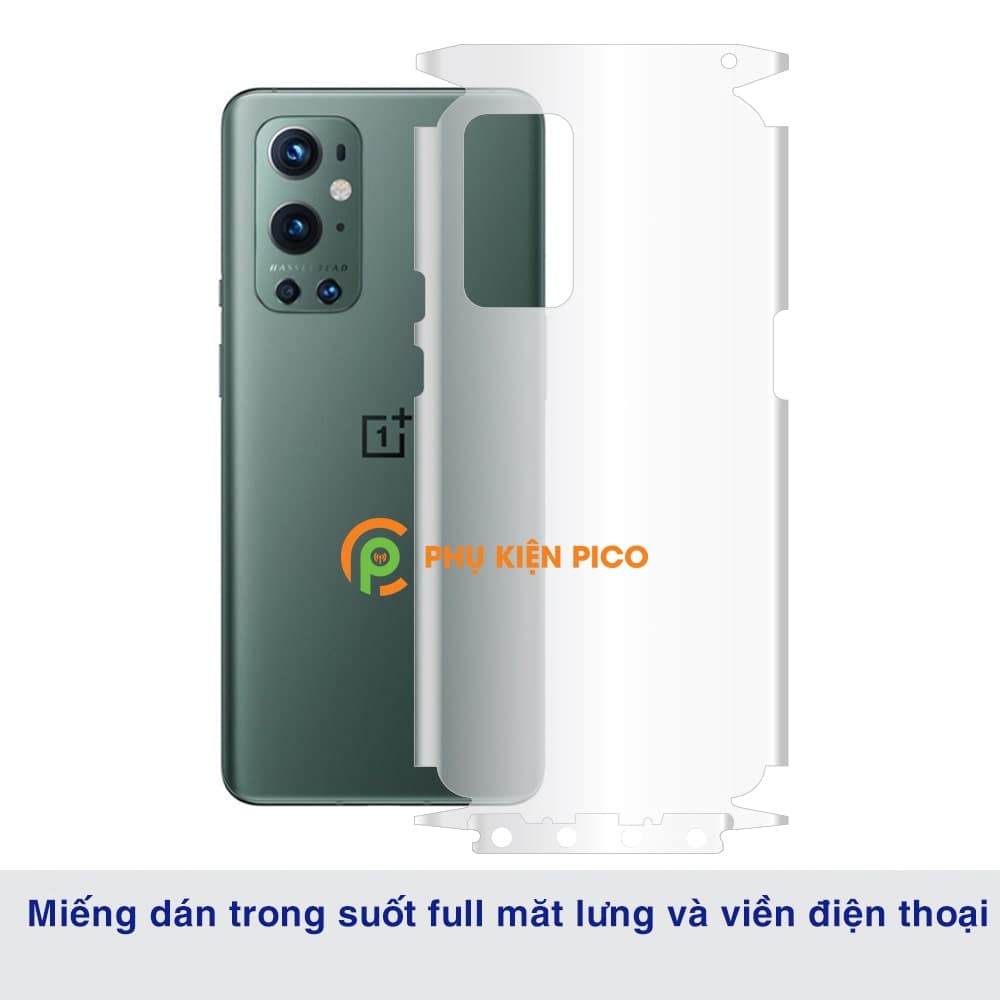 Dán lưng Oneplus 9 Pro full mặt lưng full viền PPF dẻo trong suốt - 6