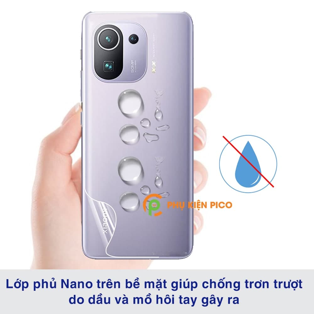 Dán lưng Xaiomi Mi 11 Pro full mặt lưng full viền dẻo trong suốt - 4