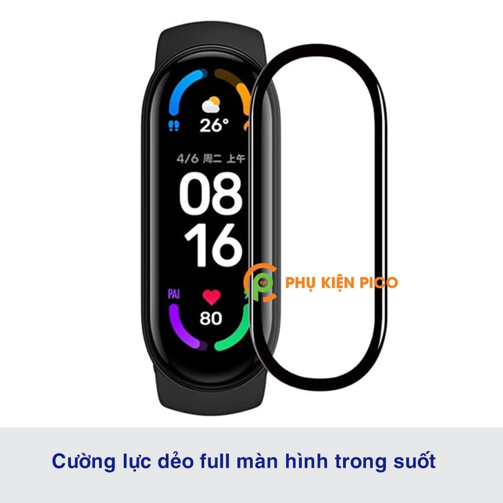 Dán màn hình Mi Band 6 cường lực dẻo trong suốt - 7