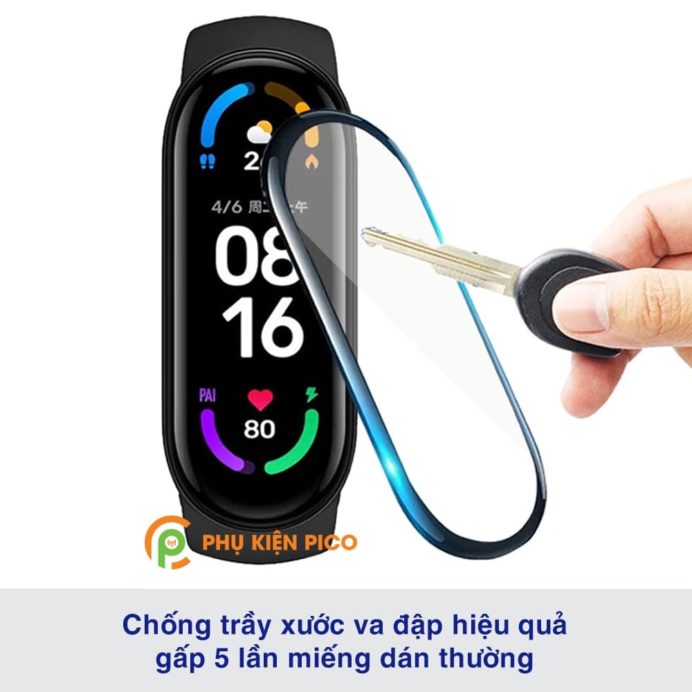 Dán màn hình Mi Band 6 cường lực dẻo trong suốt - 6
