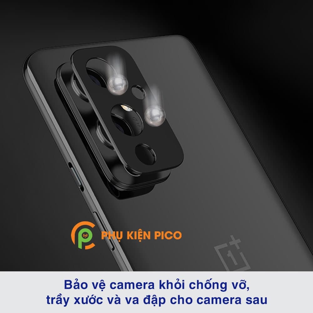 Dán camera Oneplus 9 khung kim loại bảo vệ an toàn camera sau - 6