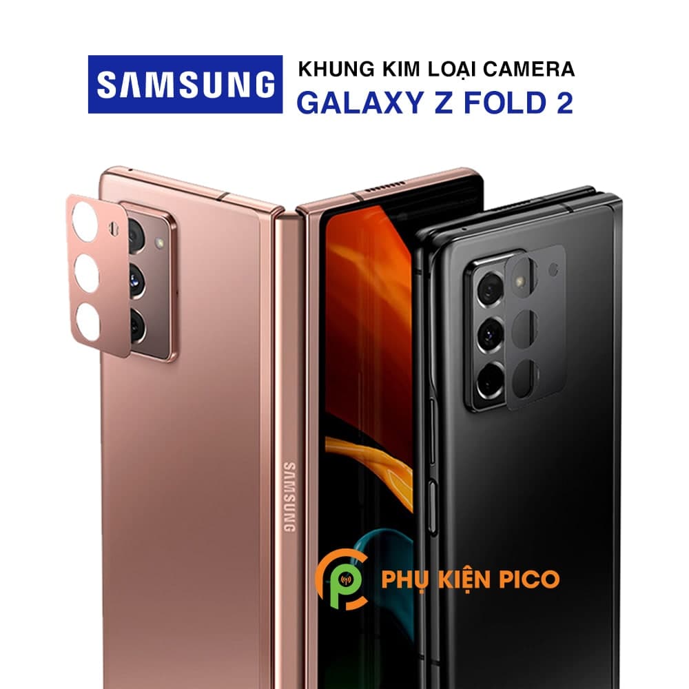 Dán camera Samsung Galaxy Z Fold 2 khung kim loại bảo vệ an toàn camera sau