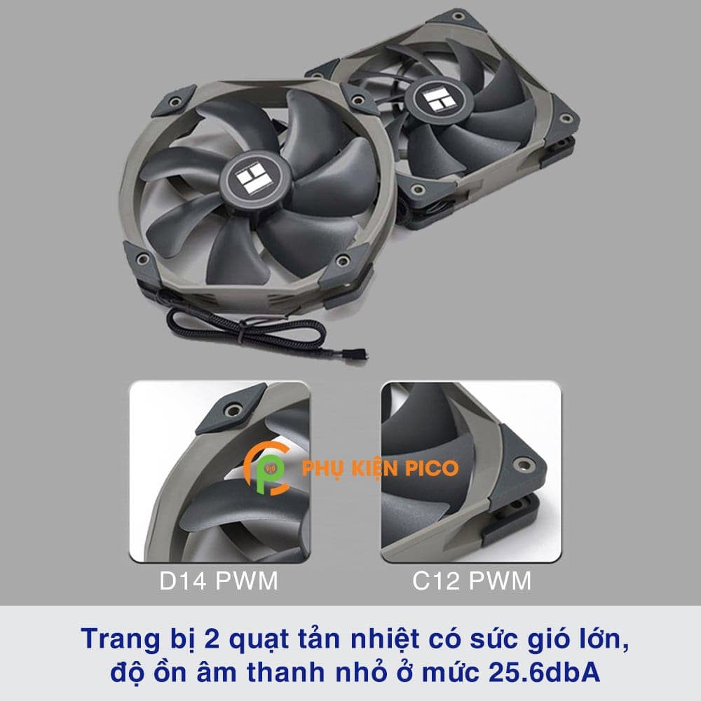 Quạt tản nhiệt CPU chính hãng Thermalright Frost Spirit FS140 4 ống mạ Nickel, tản tháp 2 quạt - 8
