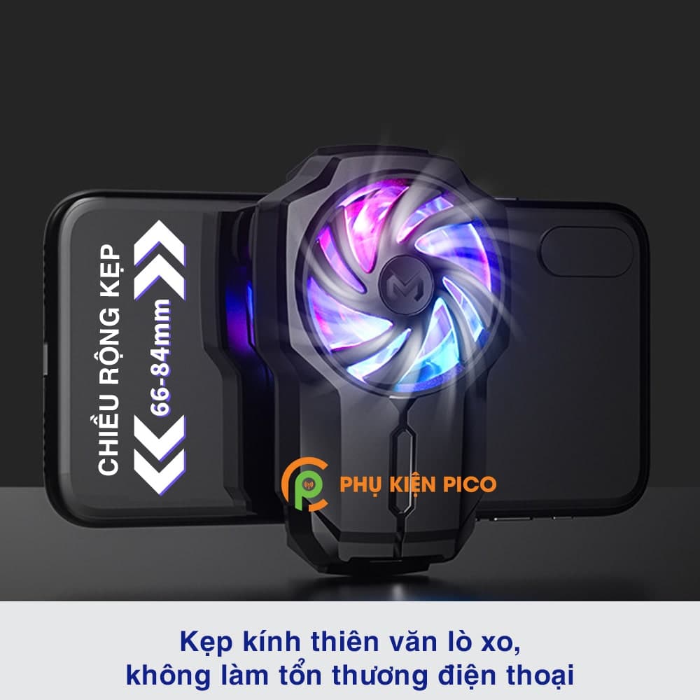 Quạt tản nhiệt điện thoại chính hãng Memo FL05 pin 700mAh tốc độ quạt 6000 vòng/ phút - 7