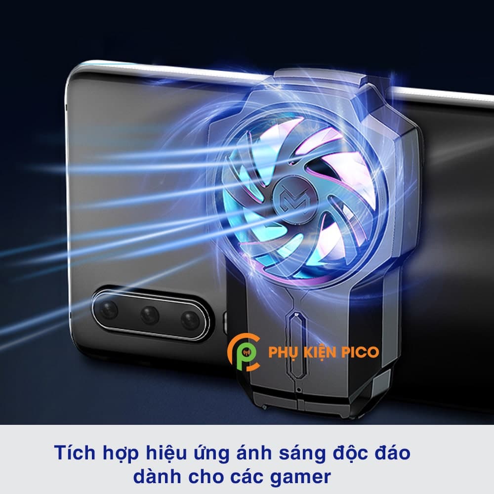 Quạt tản nhiệt điện thoại chính hãng Memo FL05 pin 700mAh tốc độ quạt 6000 vòng/ phút - 6