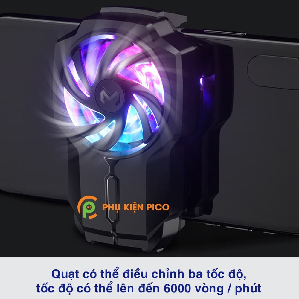 Quạt tản nhiệt điện thoại chính hãng Memo FL05 pin 700mAh tốc độ quạt 6000 vòng/ phút - 4