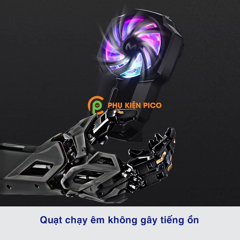 Quạt tản nhiệt điện thoại chính hãng Memo FL05 pin 700mAh tốc độ quạt 6000 vòng/ phút - 3